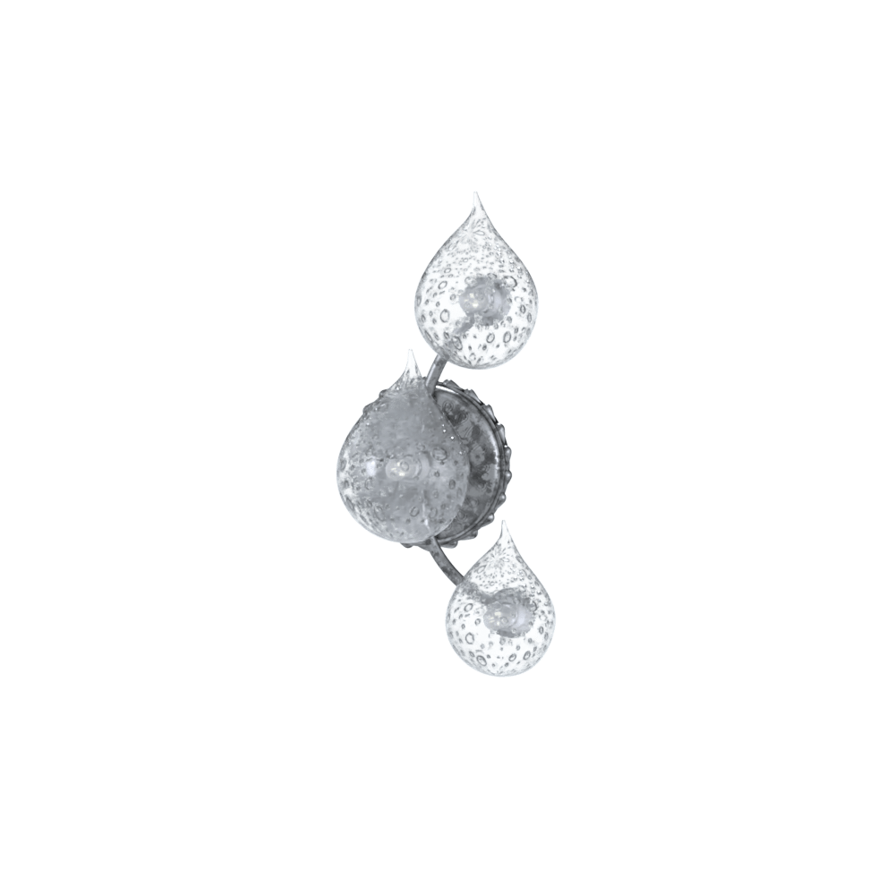 Serenity Trio Wall Sconce Left