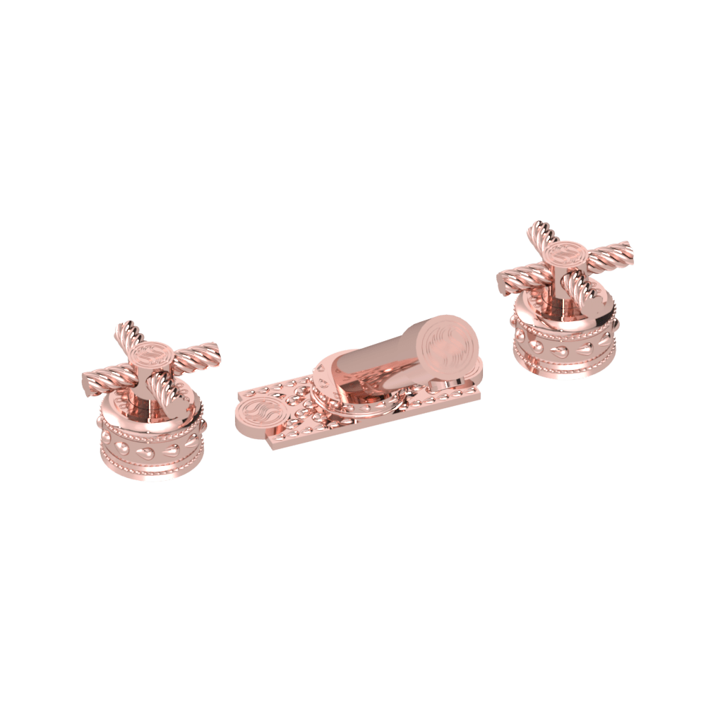 Eternity Grand Quatro Signature Deck Mount Faucet Set With Plate