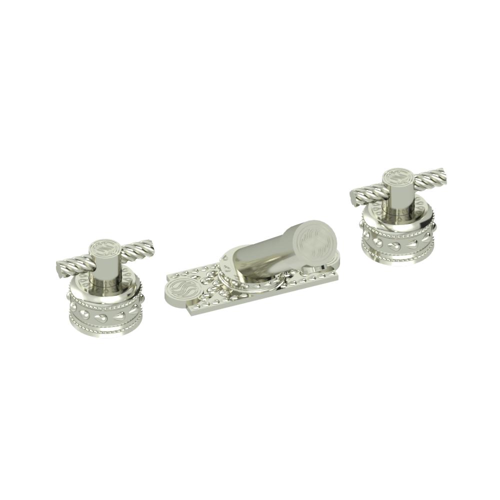 Eternity Grand Duo Deck Tub Faucet with Signature Plate
