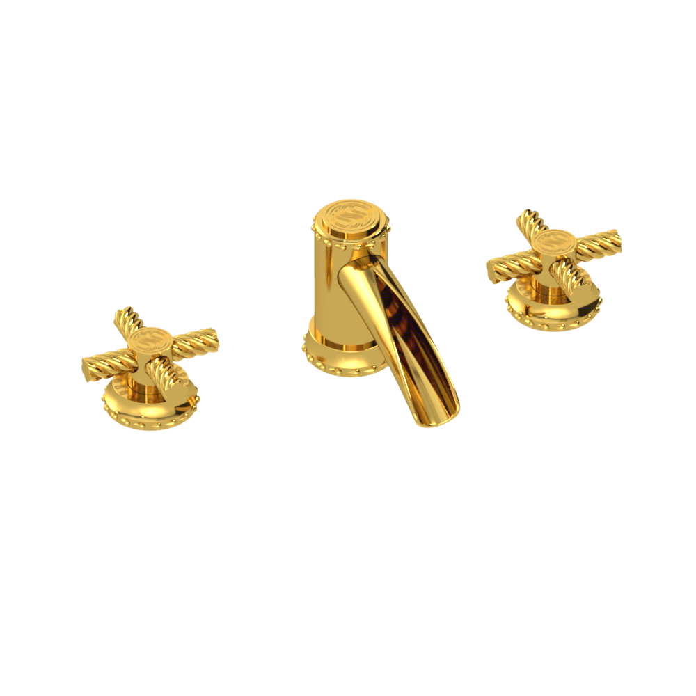 Eternity Classic Quatro Waterfall Deck Mount Faucet Set