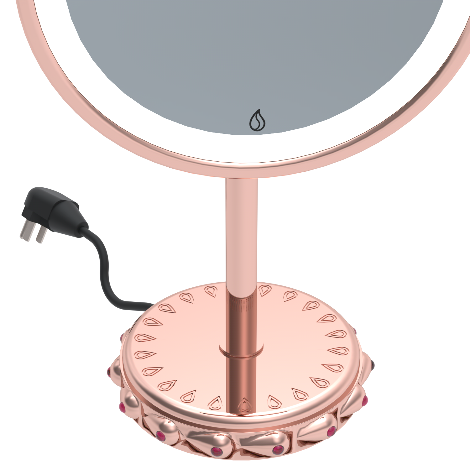 Bejeweled Royal Illuminated Magnifying Vanity Mirror - Image 2