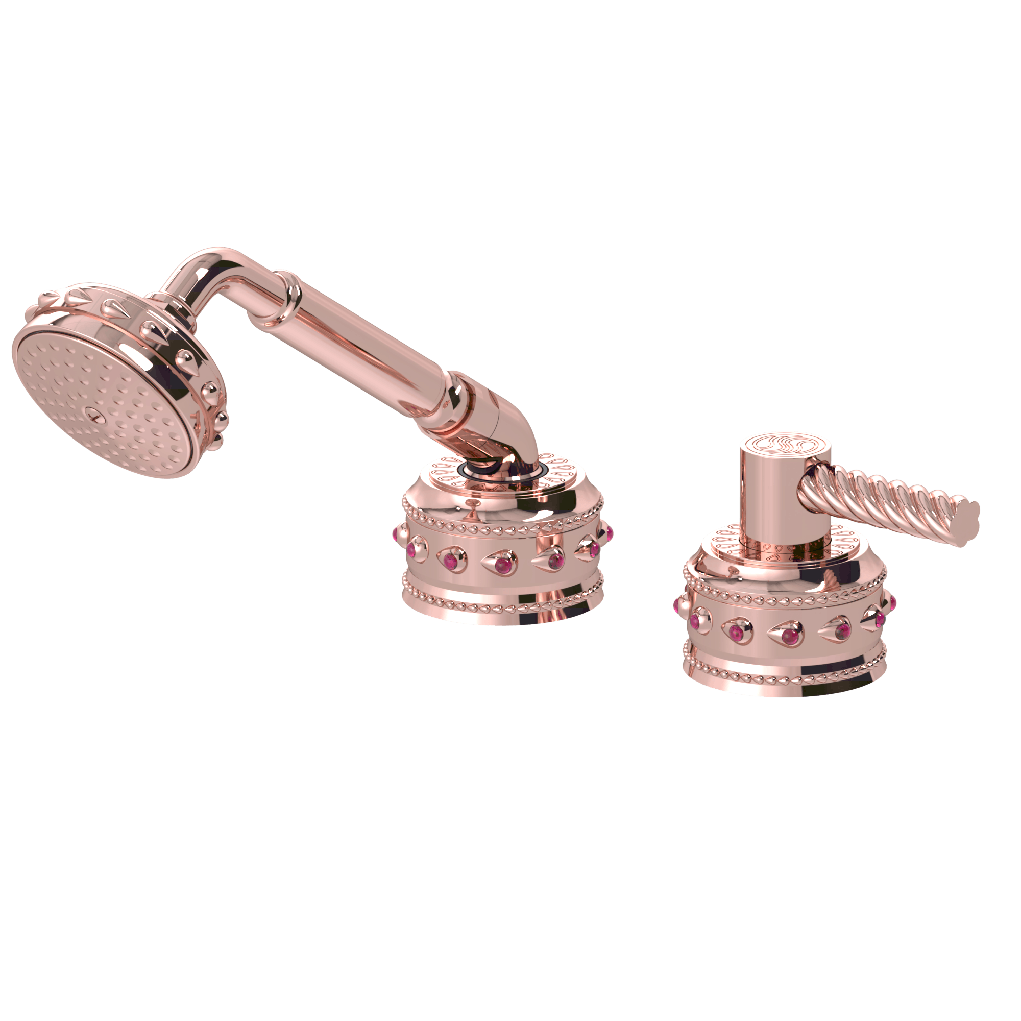Bejeweled Purity Roman Tub Handshower & Eternity Lever Diverter
